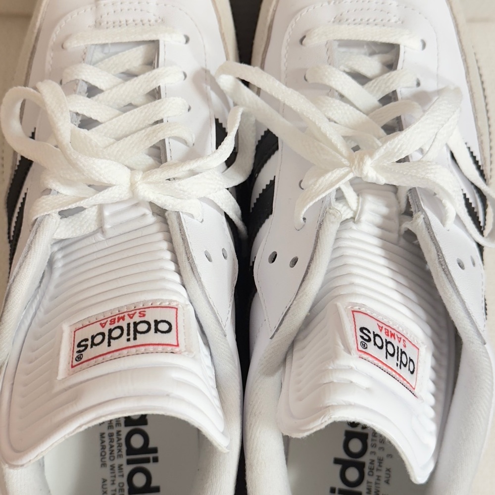 Adidas Samba Classic White Black Brown Sneakers - Picture 2 of 6
